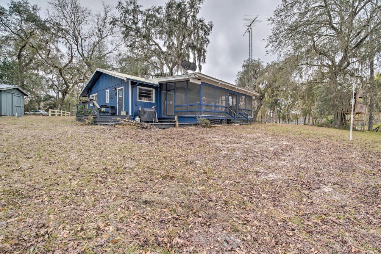 Unplugged Withlacoochee Riverfront Retreat! Bushnell Esterno foto